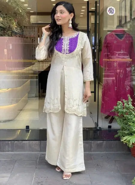KF 501 Kalaai Roman Silk Kurti With Bottom Wholesale Price In Surat
